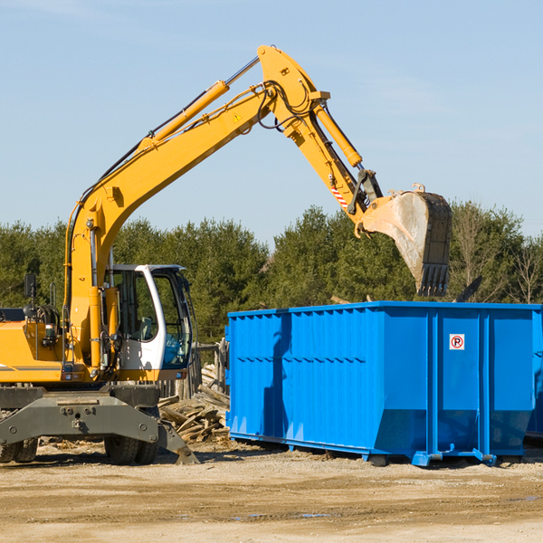 are there any restrictions on where a residential dumpster can be placed in Hamilton Michigan